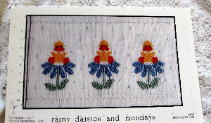 Little Memories Smocking Plate Rainy Daisies And Mondays 029 OOP